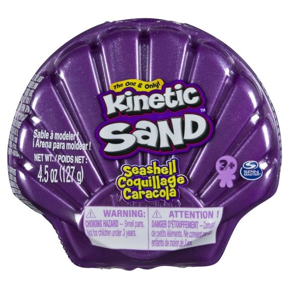 2 Pack Kinetic Compounds Kinetic Sand Seashell Purple - Picture 1 of 4